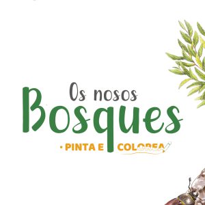 portada pinta e colorea os nosos bosques